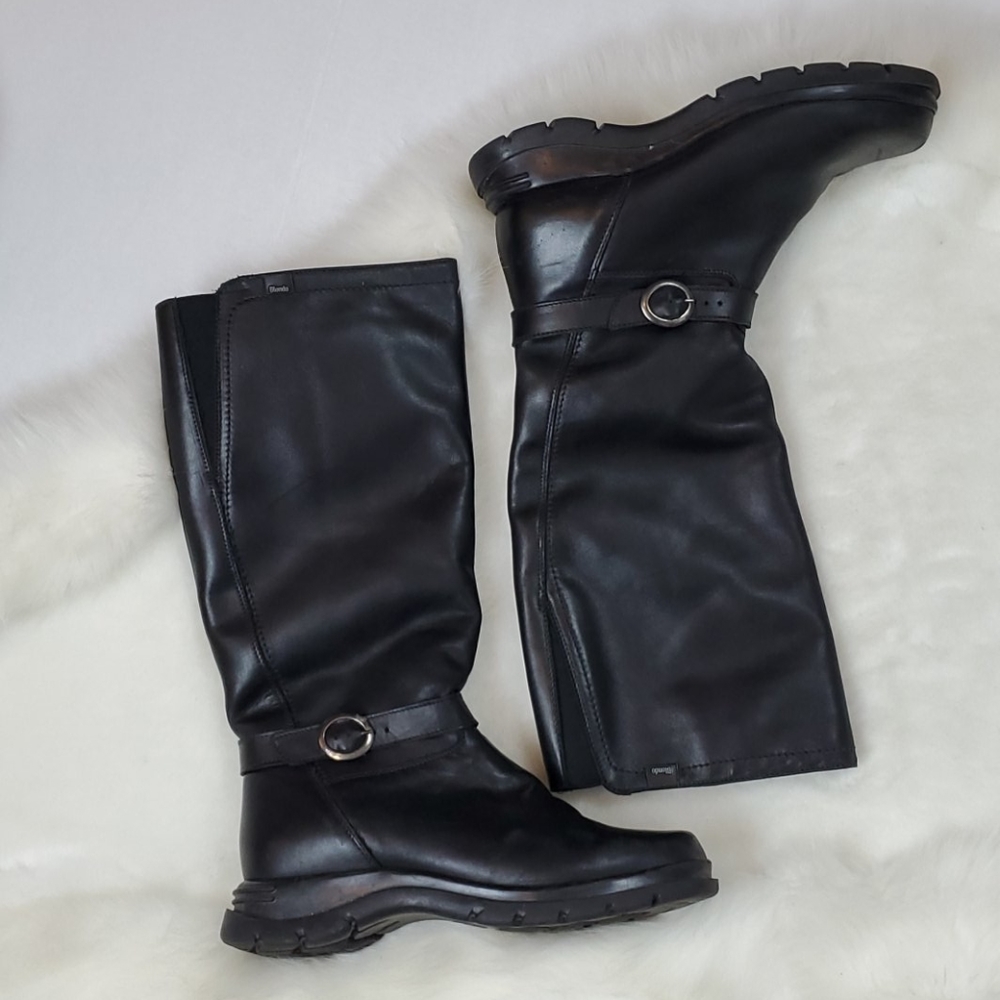 Blondo black waterproof leather boots size 8B